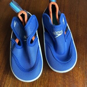 Speedo Kids Blue and Orange Slip-On Water Shoes